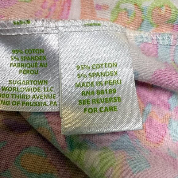 Lilly Pulitzer Michele V-Neck Top – Scuba to Cuba Print, Size Small, EUC - Picture 7 of 9